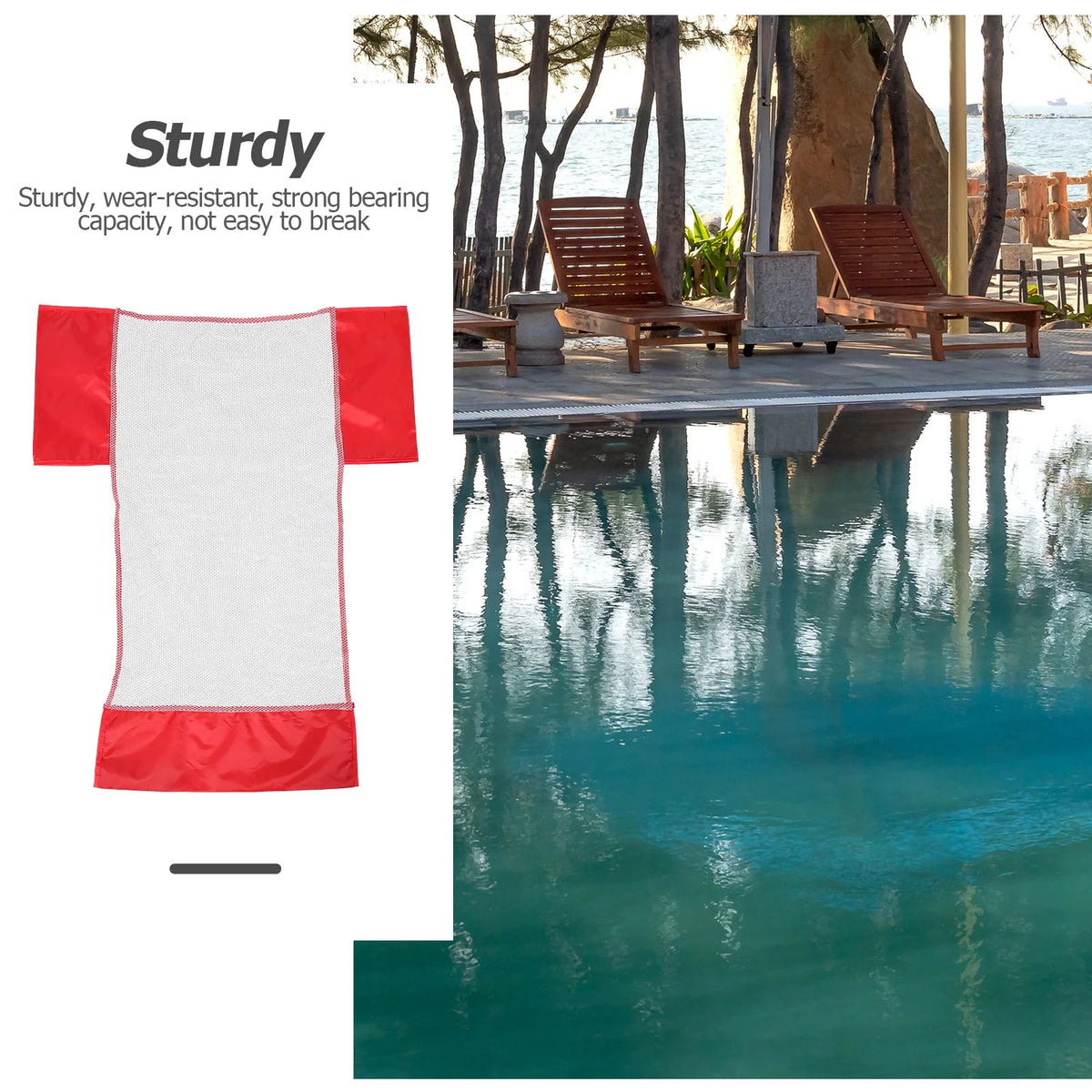 4 Pcs Swimming Pool Mesh Chair Net Bag Accessory V75495