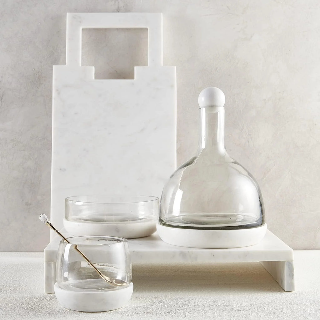 Marble and Glass Wine Carafe 42-Ounce X66910