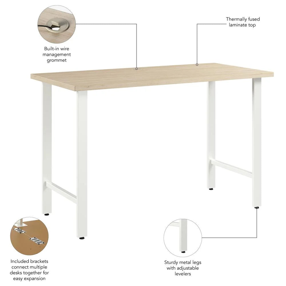 48W x 24D Computer Desk with Metal Legs P6940