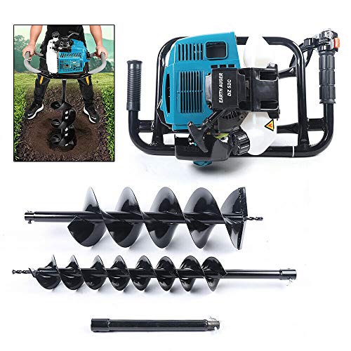 63cc Engine Post Hole Digger Earth Auger Borer L858