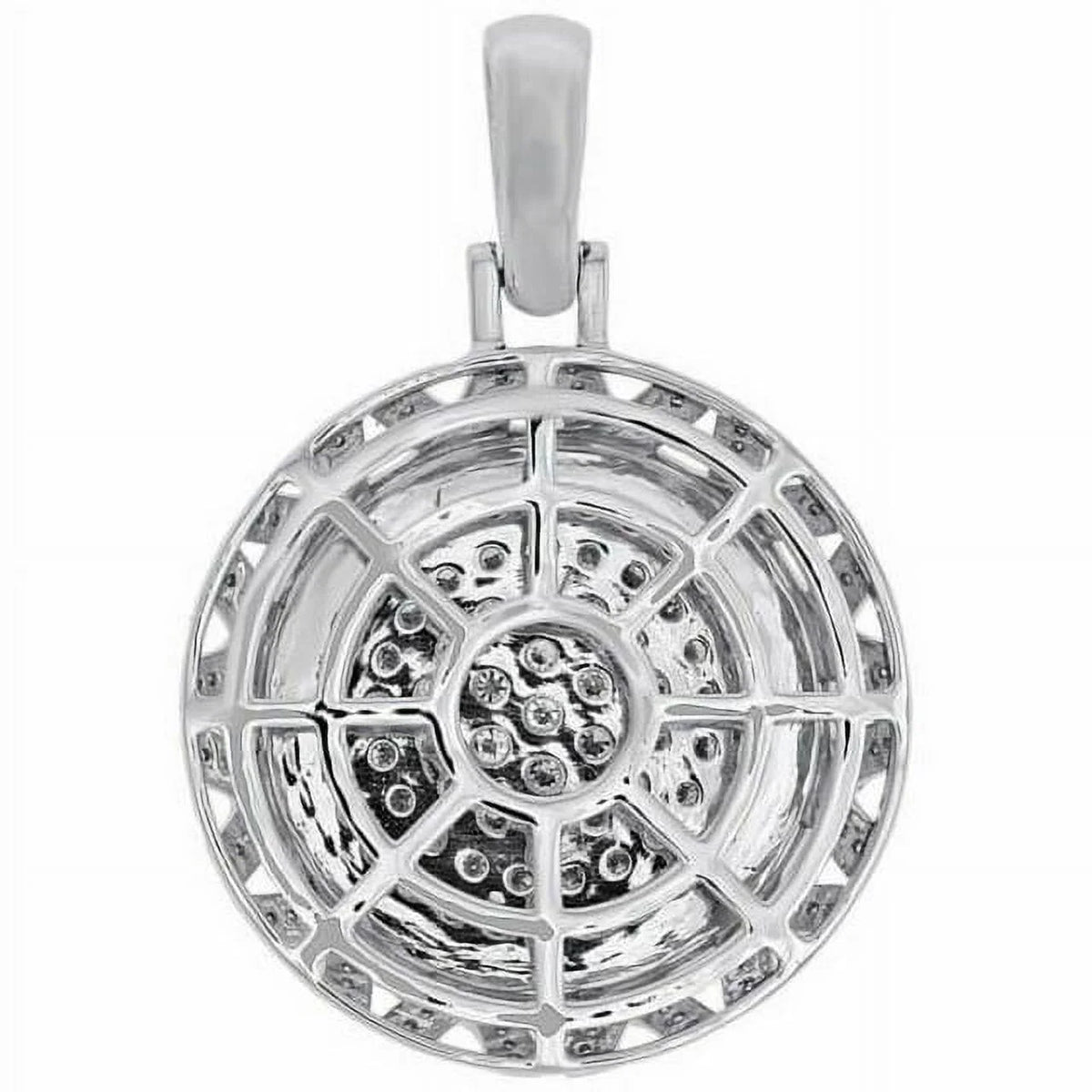 14K White Gold Lab Grown Diamond Pendant B6502