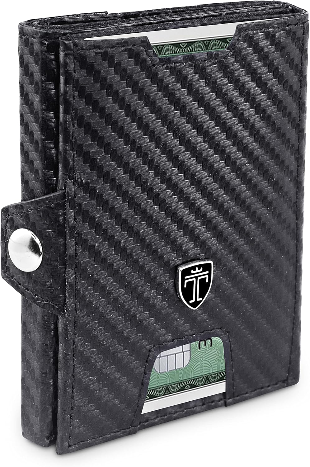 Slim Carbon RFID Minimalist Front Pocket Wallet O80979