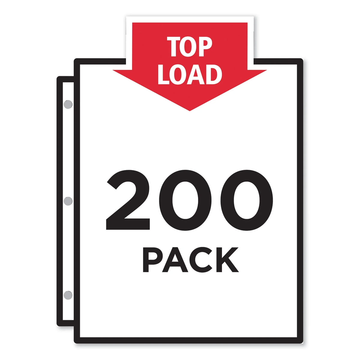 Letter Nonglare Poly Sheet Protectors, 200/Box D66057