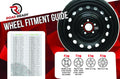 16 Inch 5 Lug Black Steel Wheel S90875