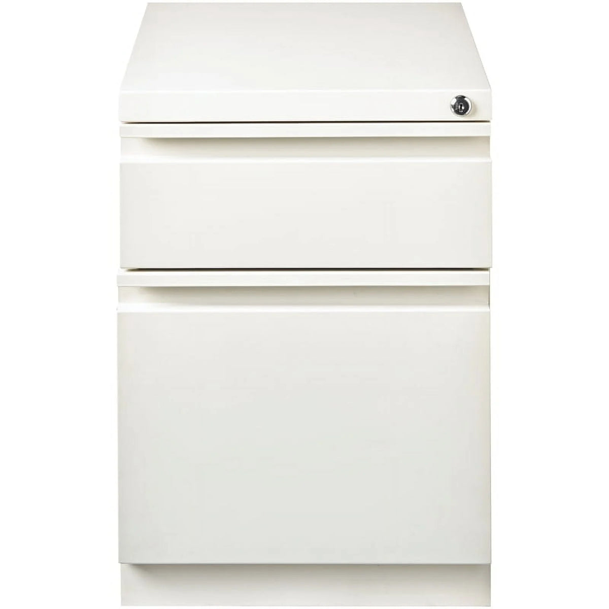White 2 Drawer Metal File Cabinet Y8342