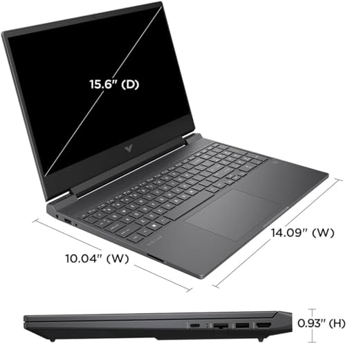 15.6" 144Hz FHD Gaming Laptop, AMD Ryzen 5 7535HS, 16GB DDR5 RAM, 512GB SSD, AMD Radeon RX 6550M, Backlit Keyboard, Windows 11 Pro, Mica Silver A899