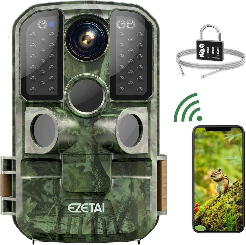 WiFi 1296P 24MP Trail Camera with Night Vision U86622