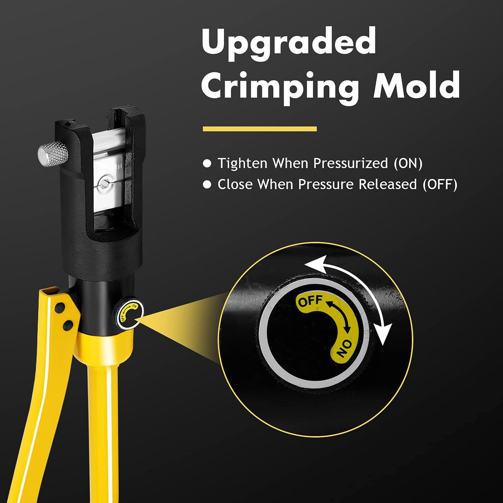 16 Ton Hydraulic Wire Crimping Tool Set with 11 Dies H7431
