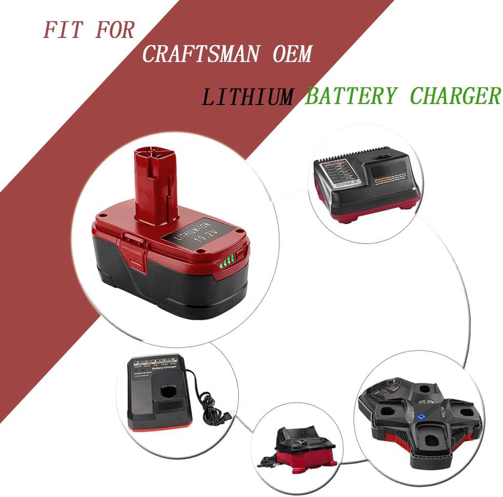 6000mAh 19.2V Lithium Battery 2 Pack V614655