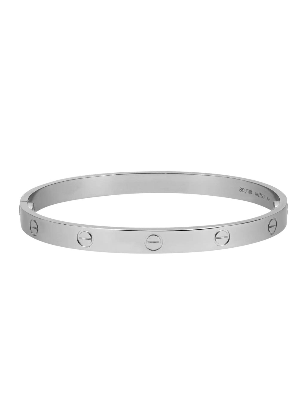 18K White Gold Bracelet Size 20 P548