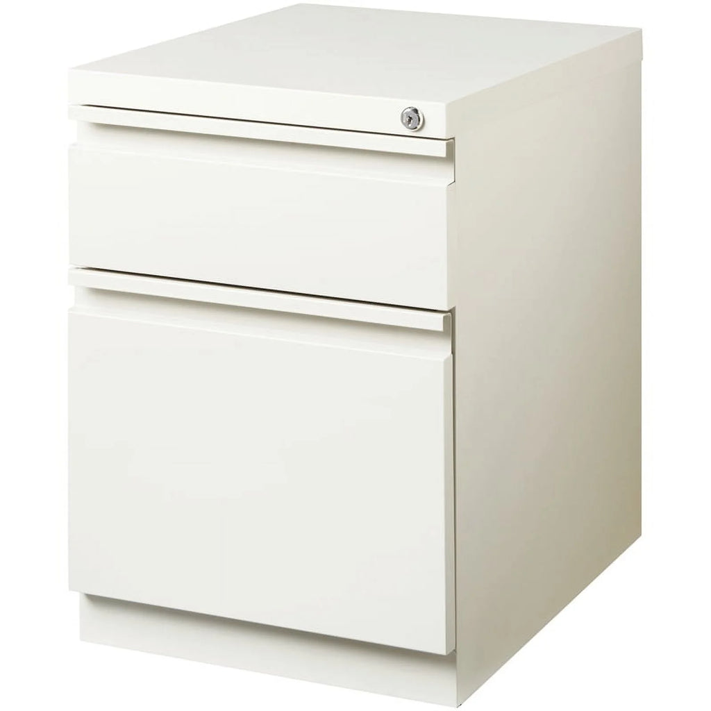 White 2 Drawer Metal File Cabinet Y8342