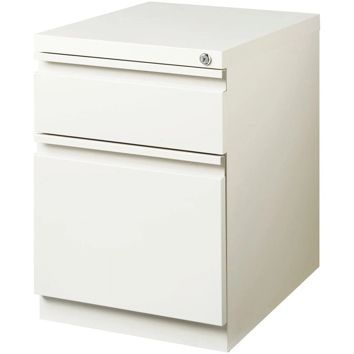 White 2 Drawer Metal File Cabinet Y8342