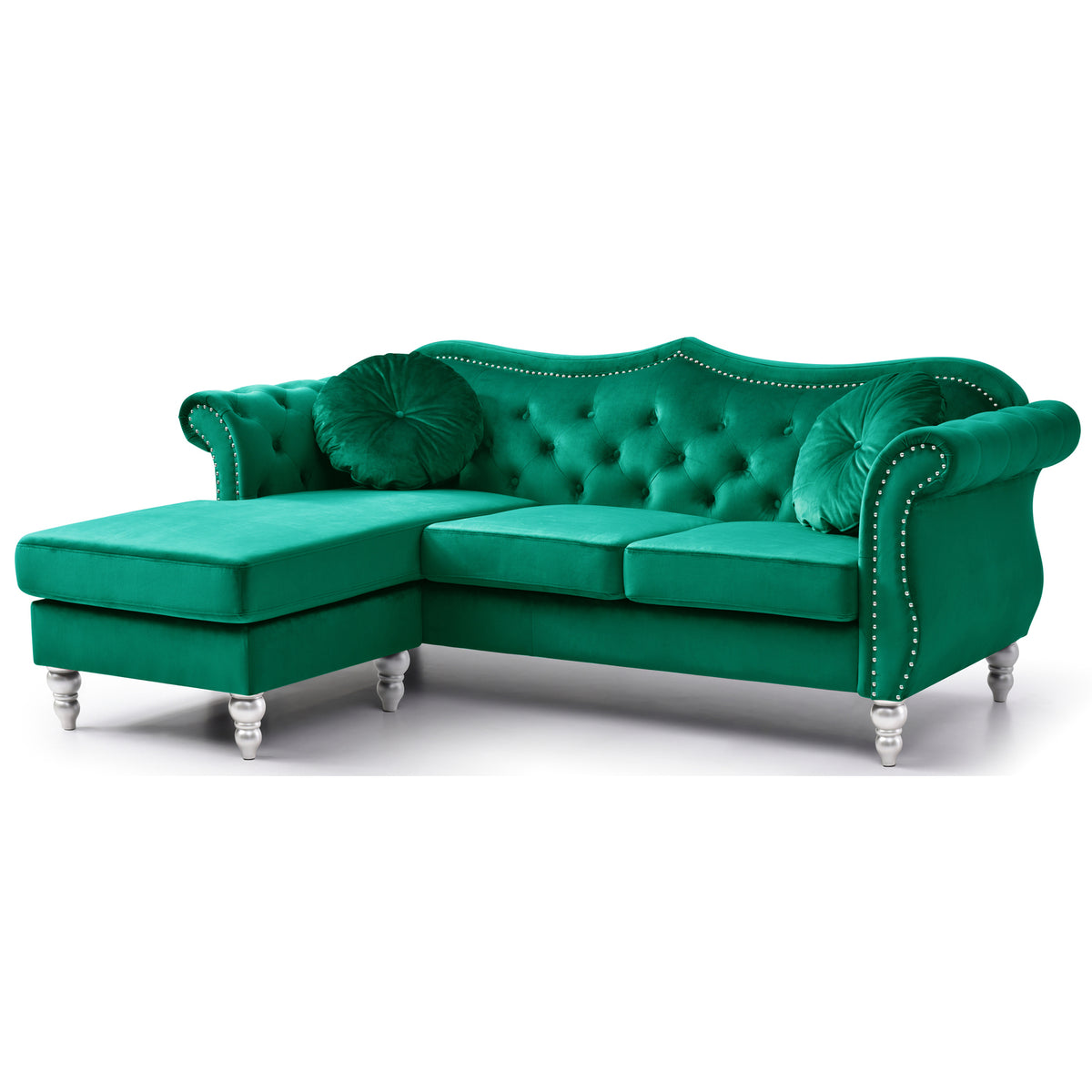 Green Sofa Chaise E8511