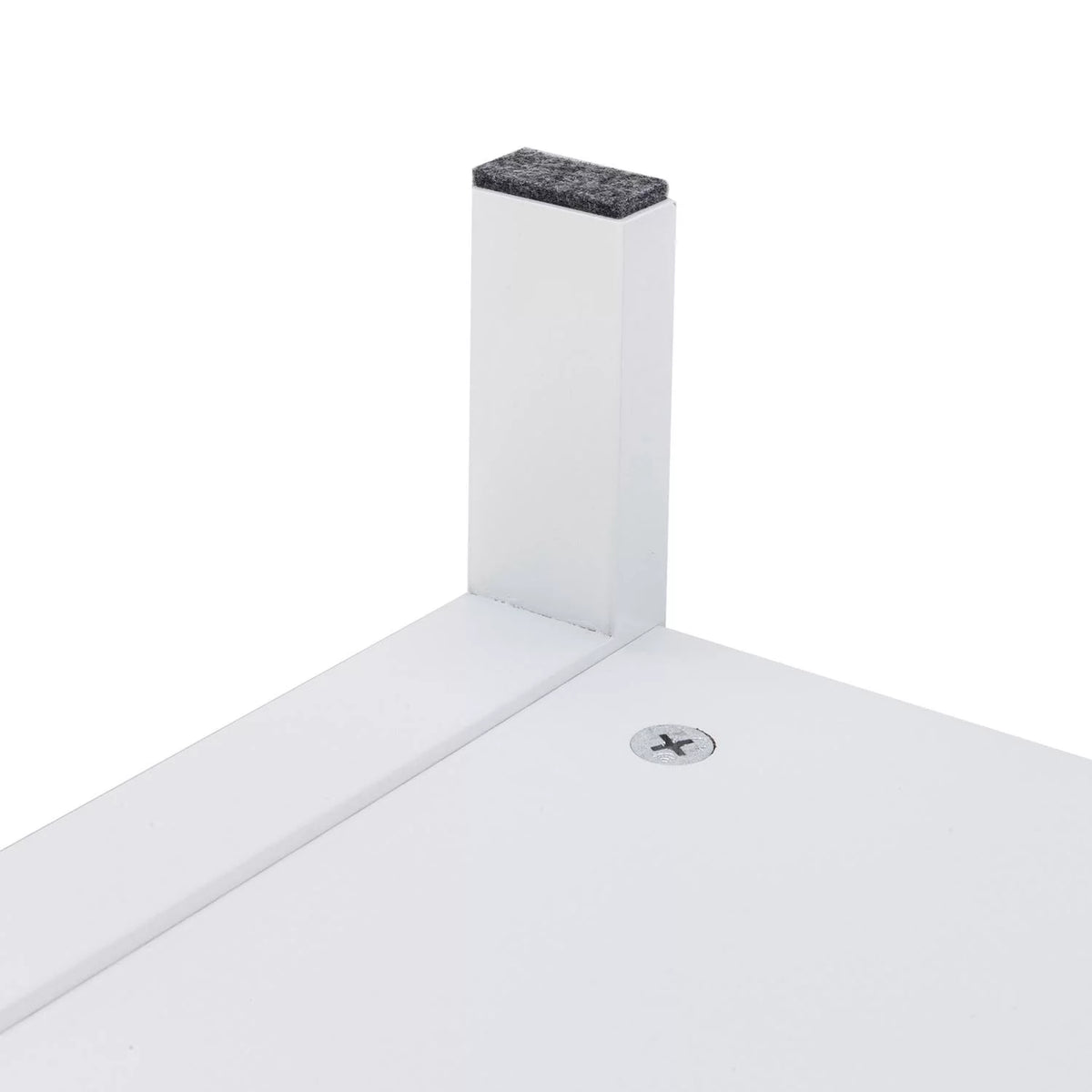 Set of 2 White Wood Nightstand with A Drawer Z847