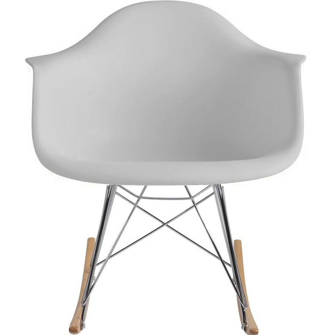 Light Gray Rocking Chair J50216