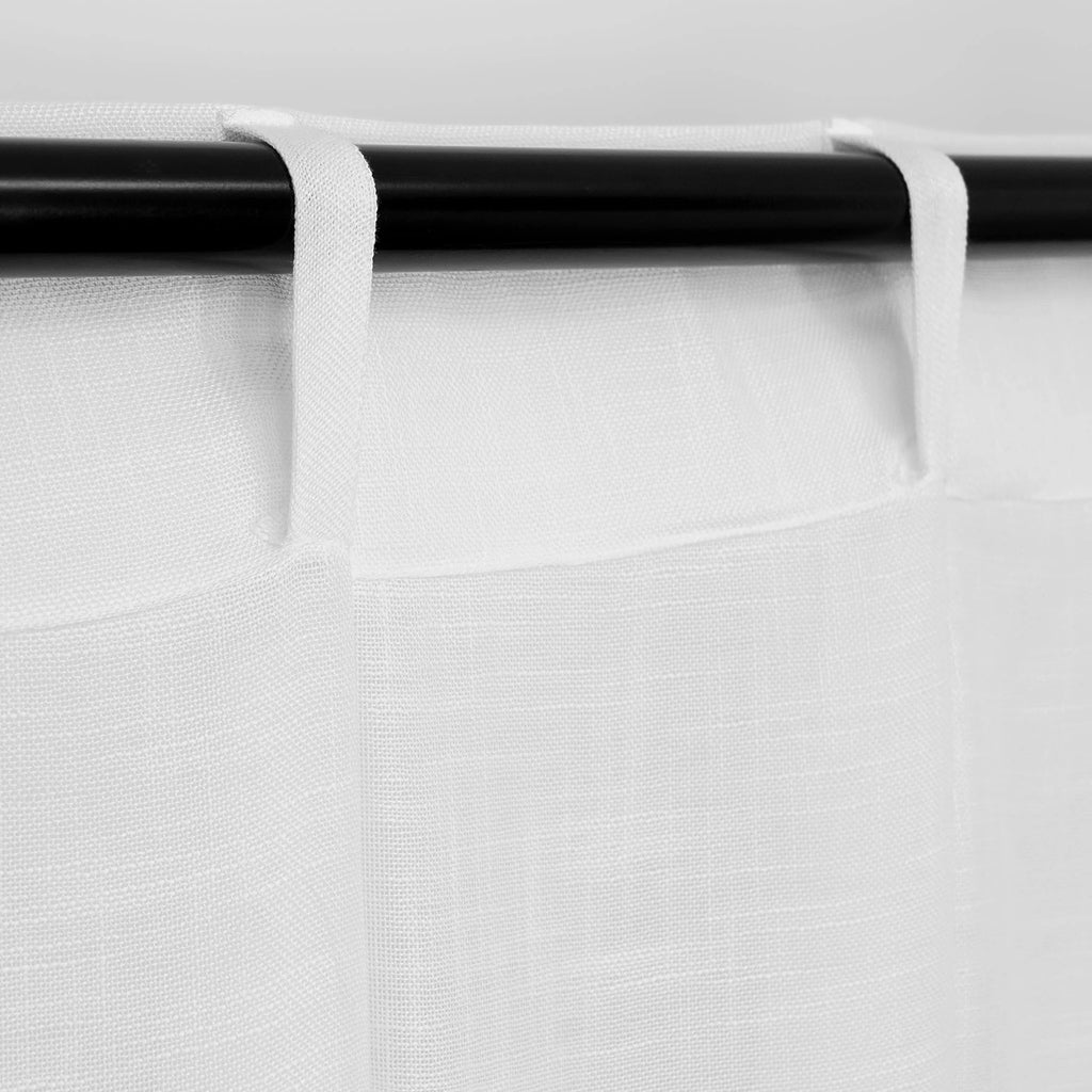 White Pinch Pleat Sheer Curtains 2 Panels 52" x 96" Y9612