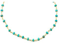 14k Gold Filled Turquoise Beaded Necklace, 18" E1921
