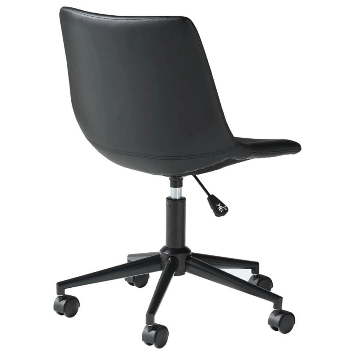 Black Faux Leather Swivel Desk Chair A137