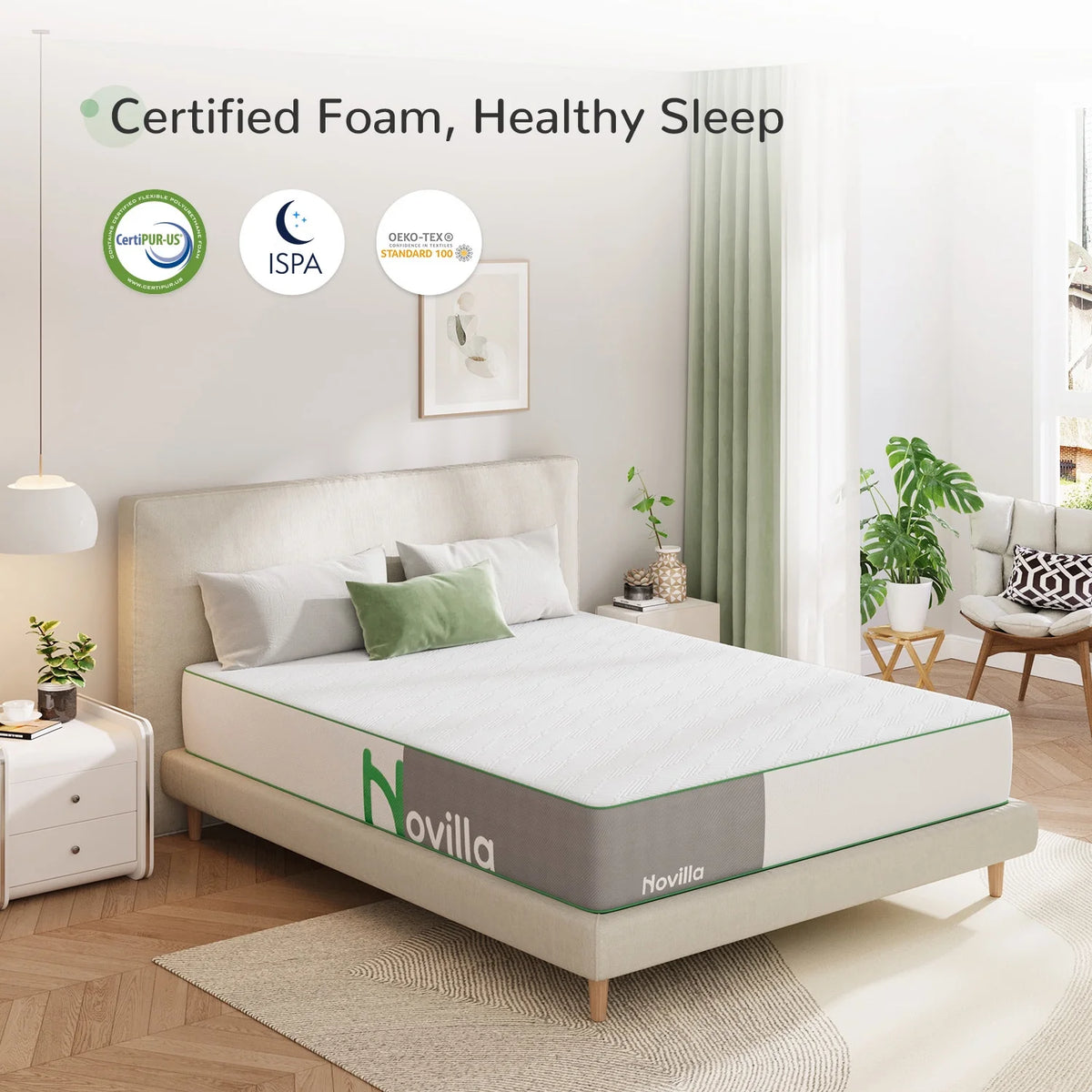 10'' Medium Firm Gel Memory Foam Mattress, Full Size H6604