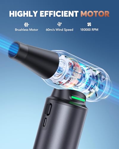 180000RPM 7500Mah Brushless Motor Air Duster Z214