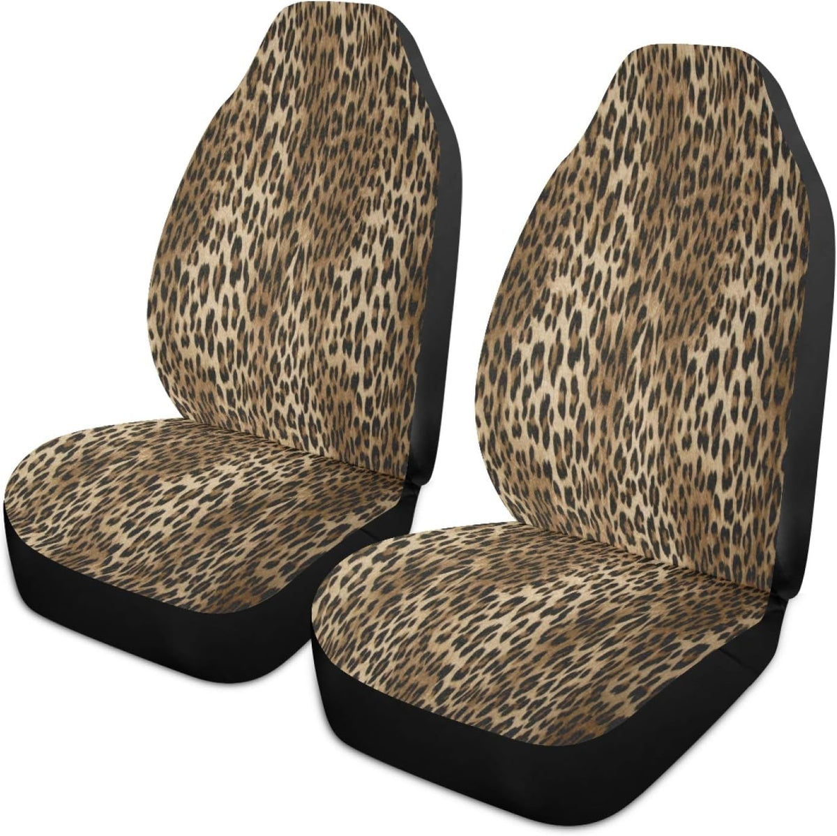 Vintage Leopard Print Bucket Seat Cover Pack of 2 P1659