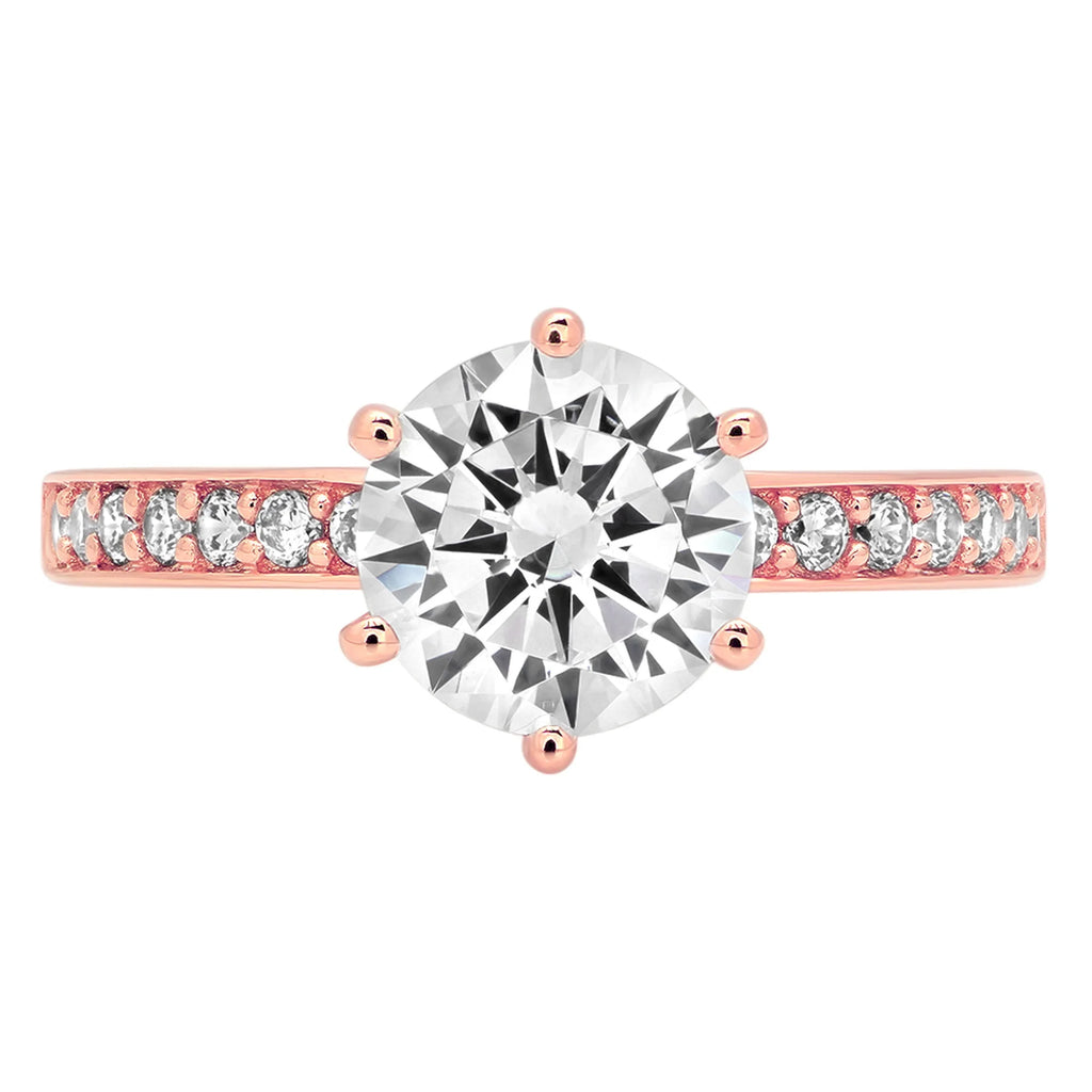 18K Rose Gold Engagement Ring T6547