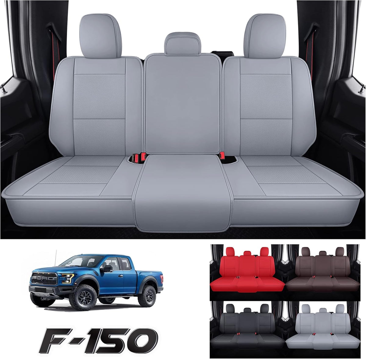 Leather Car Seat Cover for Ford F150 2009-2022 T824267