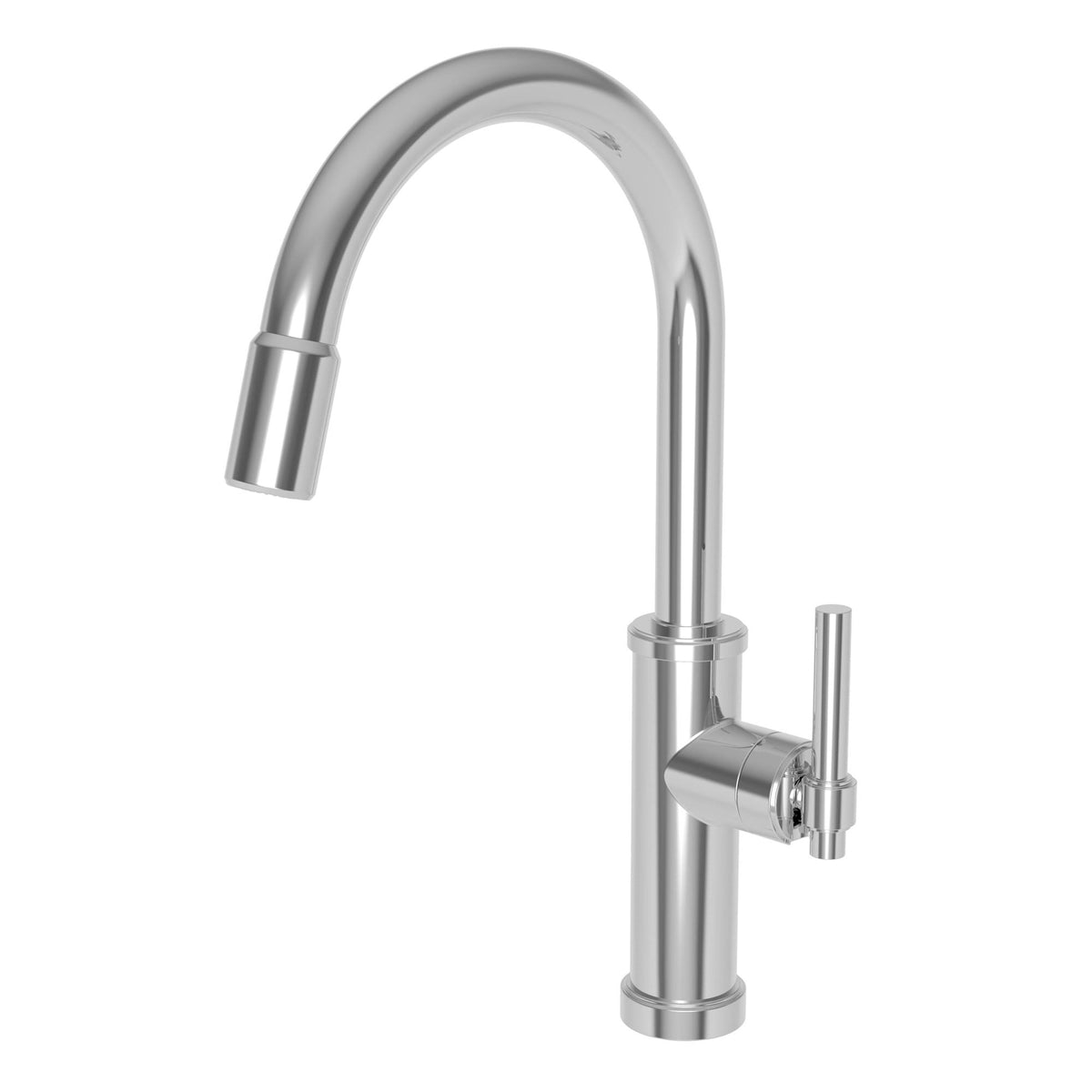 Gloss Black Pull-Down Kitchen Faucet B9643