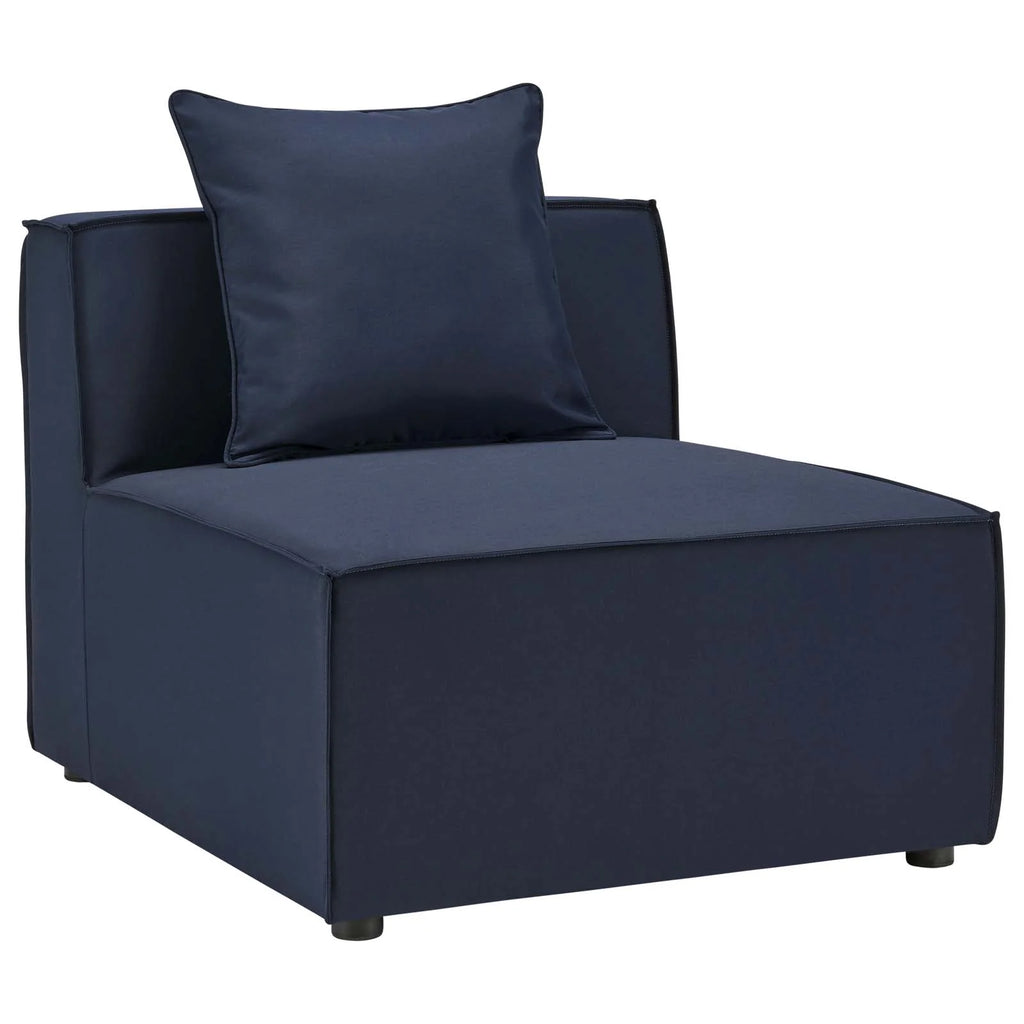 5-Piece Upholstered Sectional Sofa in Navy J911856