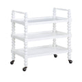 White Wood 3-Shelf Cart E2038
