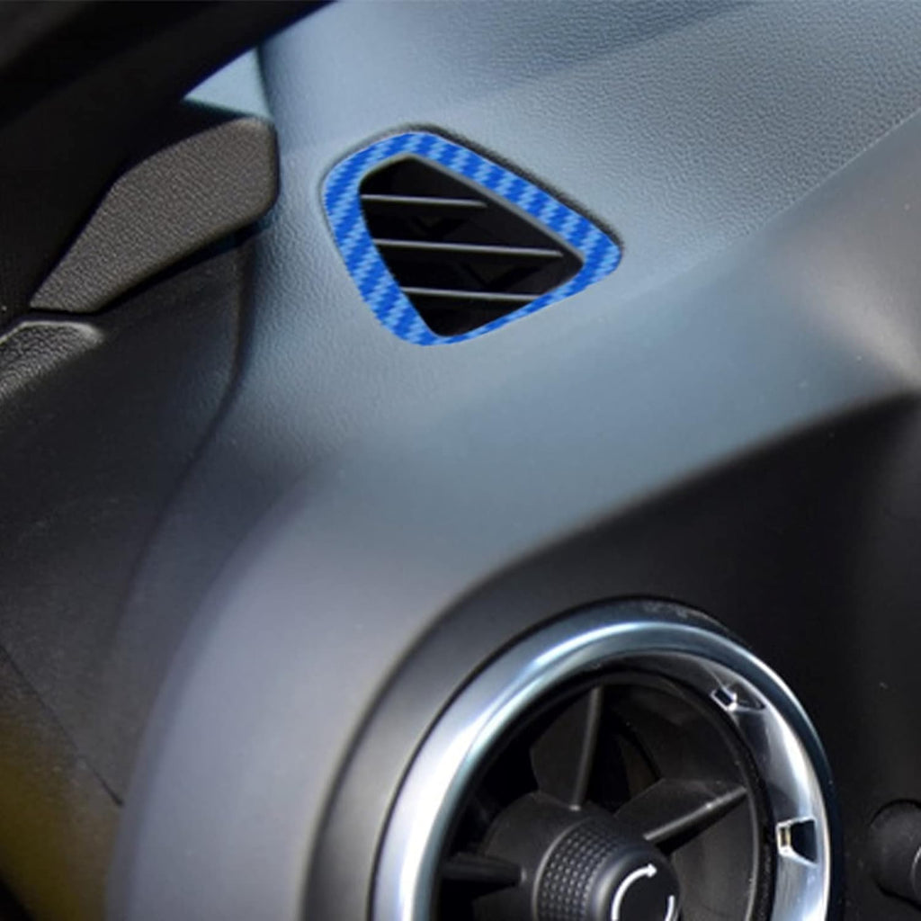 Blue Carbon Fiber Texture Vinyl Wrap Interior Sticker 28PCS S995781