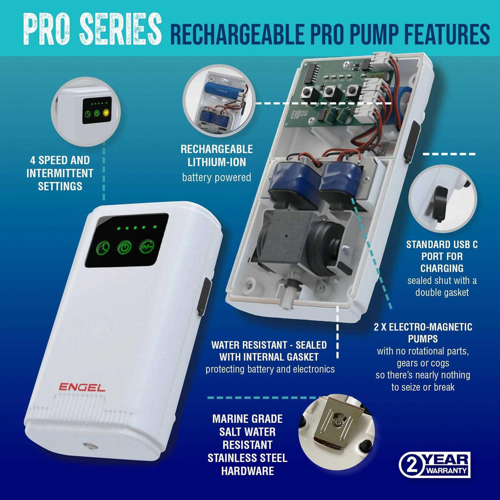 Live Bait Pro Cooler with Rechargeable Aerator & Stainless Hardware H9269