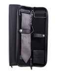 Leather Travel Tie Case - Black L13885