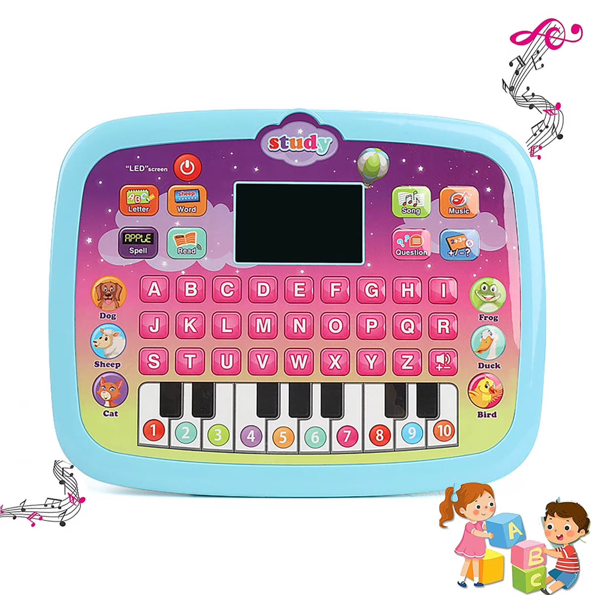 Kid Tablet Toddler Learning Pad Educational Toys X93317