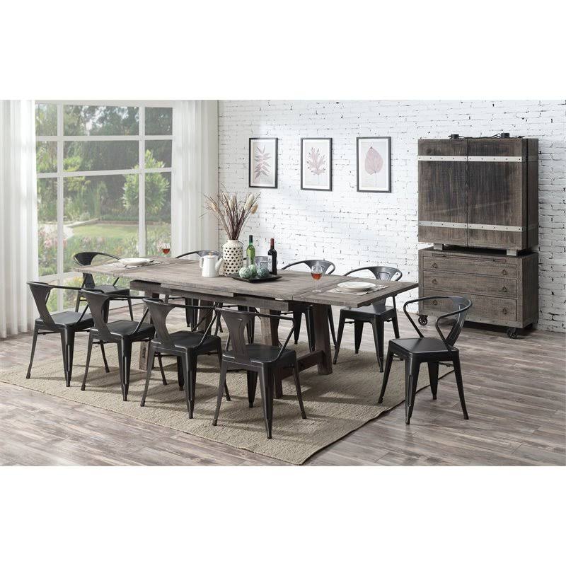 Charcoal Arm Chair Set of 2 R81805