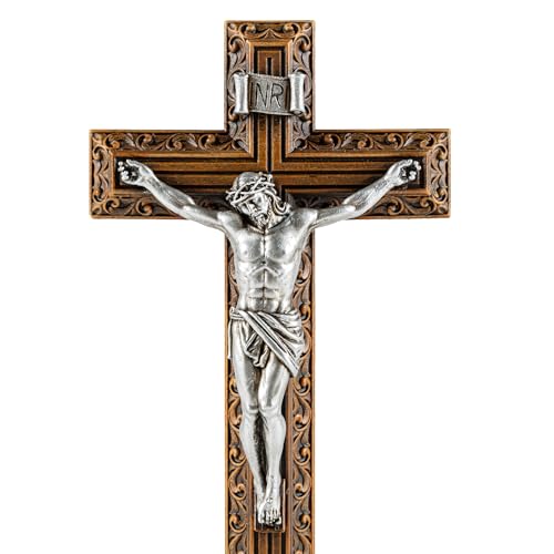 6.45" H Saint Benedict Medal Crucifix with Base H857