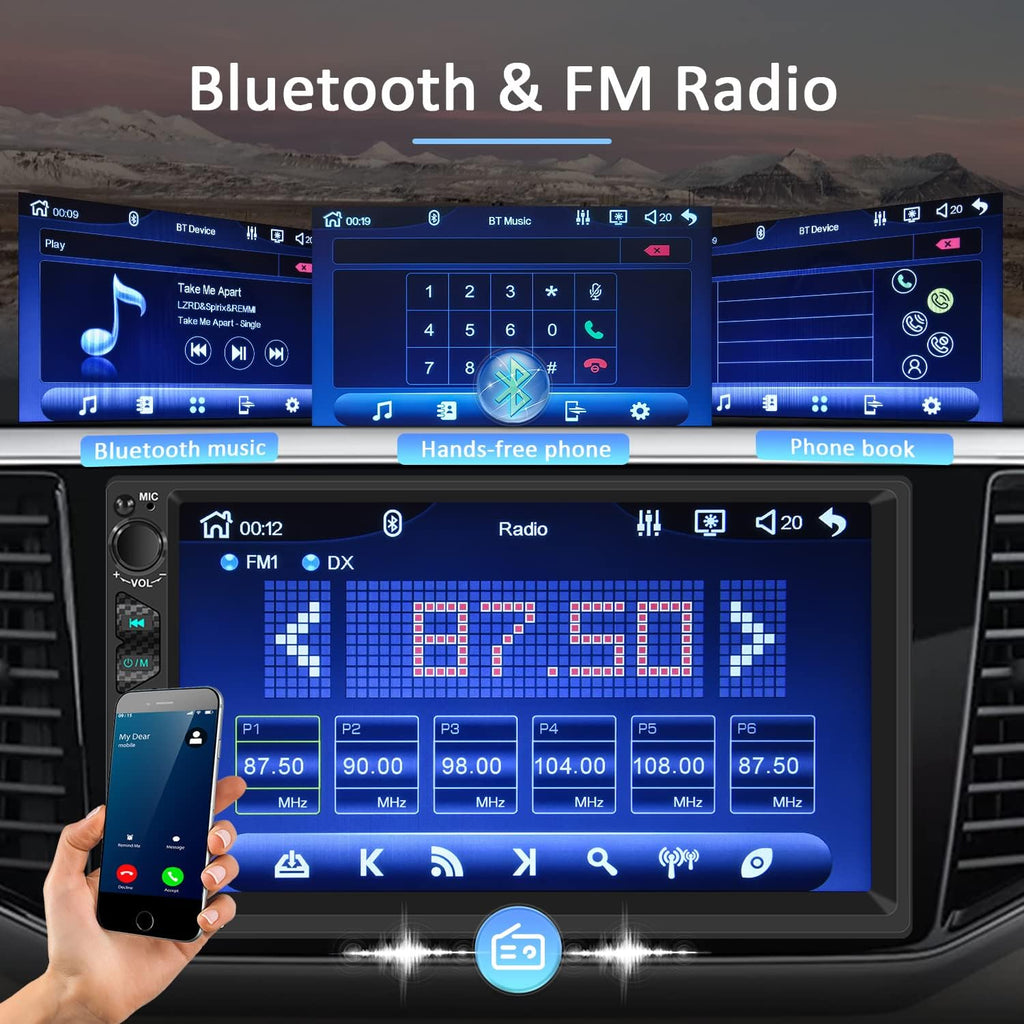 7 Inch Touch Screen Car Stereo with Carplay and Android Auto M9720
