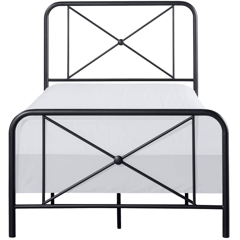 Black Metal Twin Bed T6219