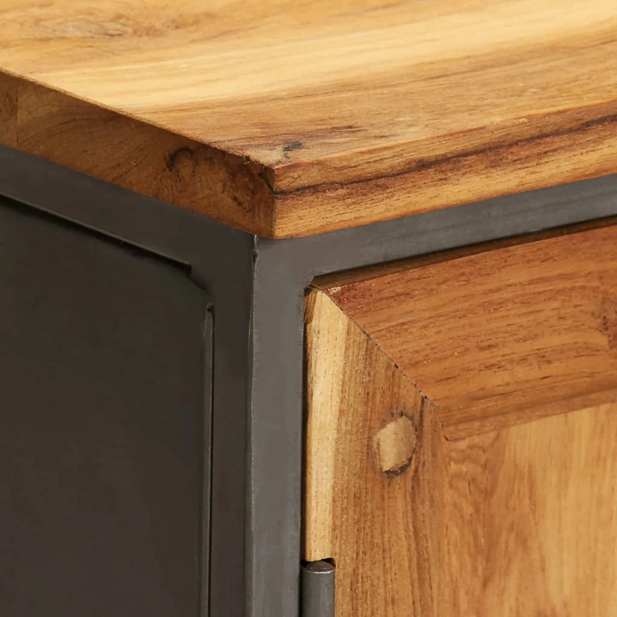 Recycled Teak and Steel Sideboard G505877