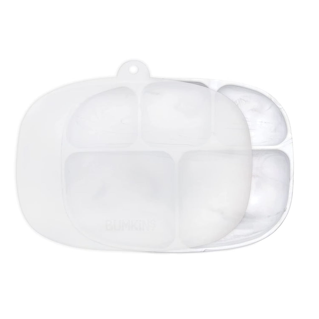 Silicone Grip 5-Section Plate with Lid G162