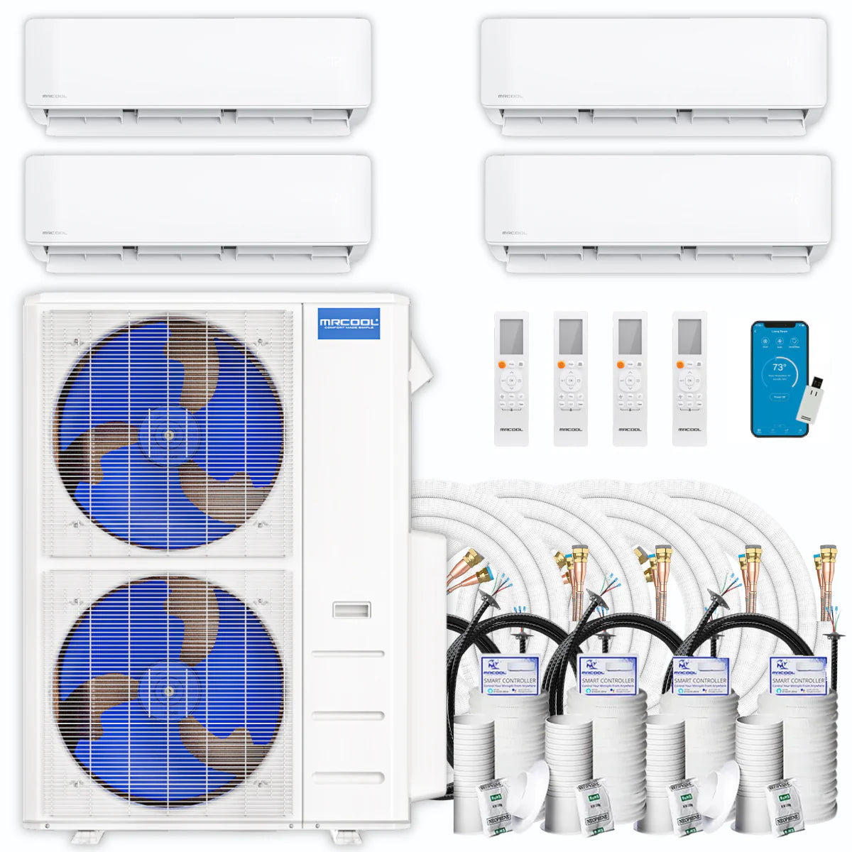 48,000 BTU 4 Zone Ductless Mini Split Air Conditioner and Heat Pump R972186