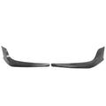 Front Bumper Lip 2 Pieces Black PU Polyurethane Q731