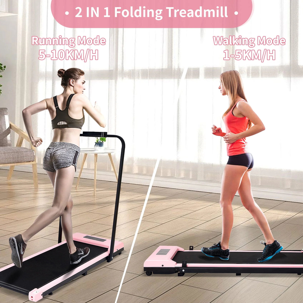 2 in 1 Folding Electric Treadmill V478