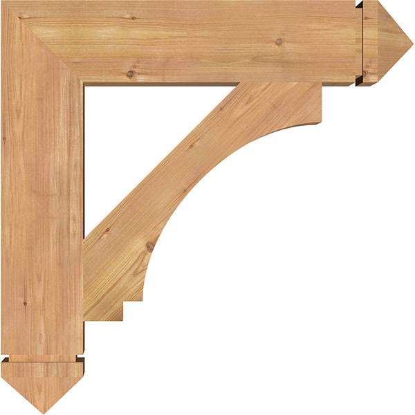 5 1/2x22W x 28x22D x 28x22H Western Red Cedar Bracket U940