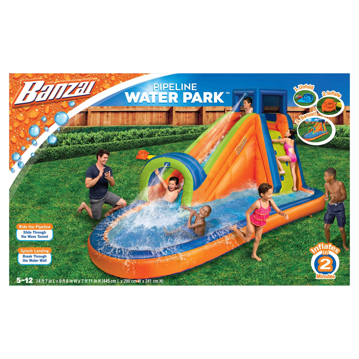 Inflatable Outdoor Water Slide Splash Toy H16024