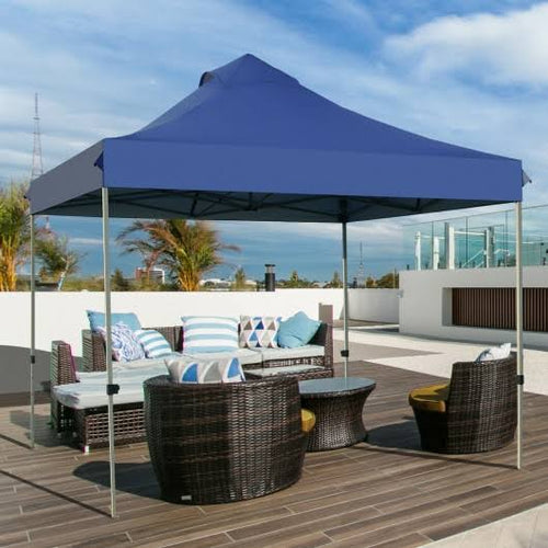 10' x 10' Portable Pop Up Canopy Tent with Roller Bag Q671