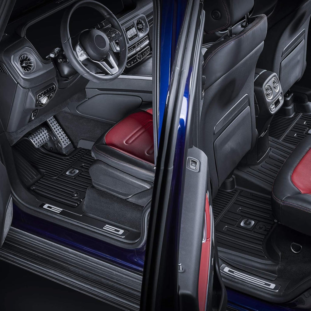 TPE All Weather Custom Fit Floor Mats 1st & 2nd Row Full Set Black M44163