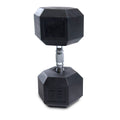 75 lbs Rubber Coated Hex Dumbbell K850