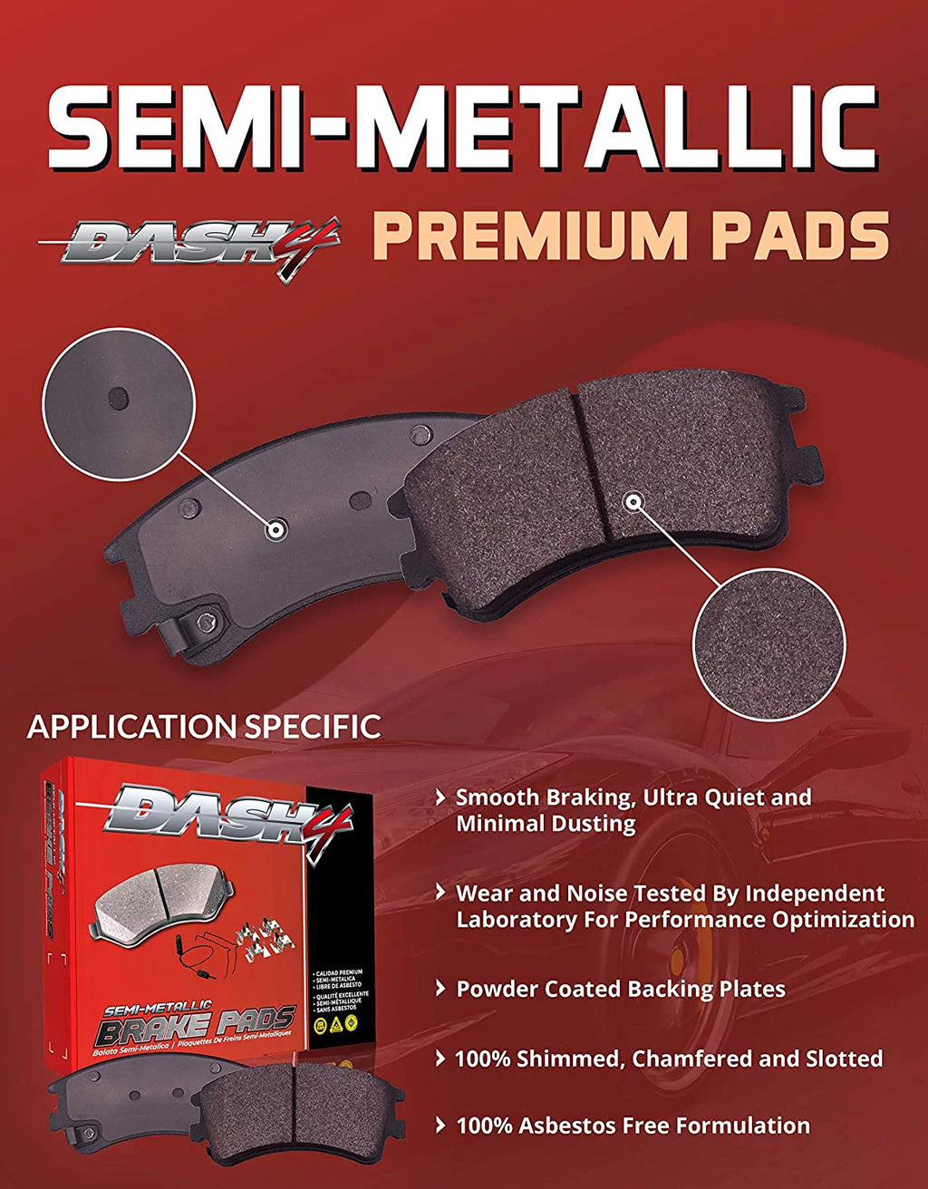 Semi-Metallic Disc Brake Pad L43925
