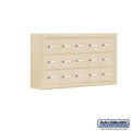 5 in. Cell Phone Storage Locker, 3 Door High Unit, 15 A Doors, Sandstone, Surface Mounted, Master Keye N6530